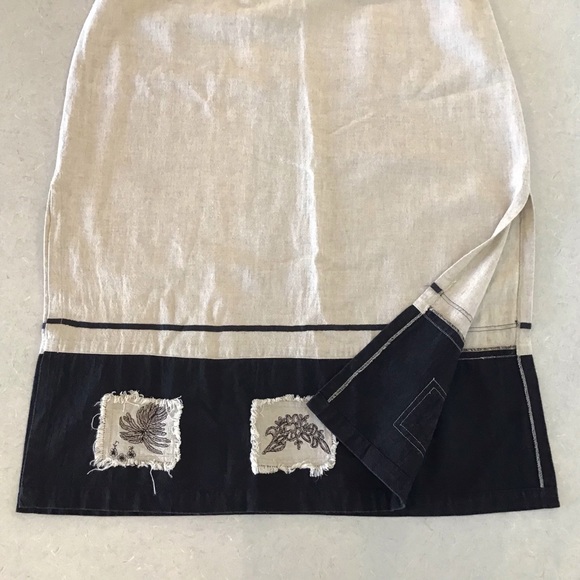 Alma Linen Ankle-length Slitted Skirt, Small - Picture 3 of 8